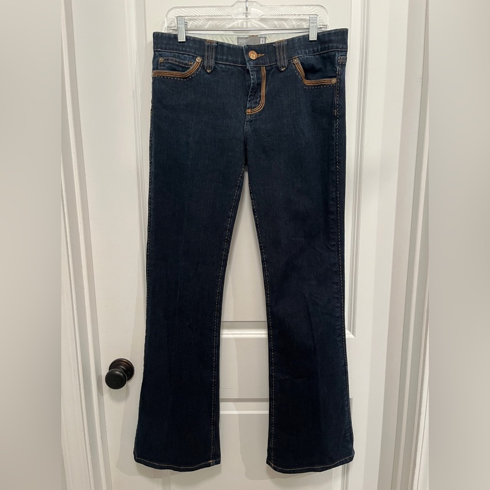 Bishop Of Seventh Jeans Size 31 Anthropologie Y2K Jeans Low Rise Bootcut Dark - Picture 15 of 16